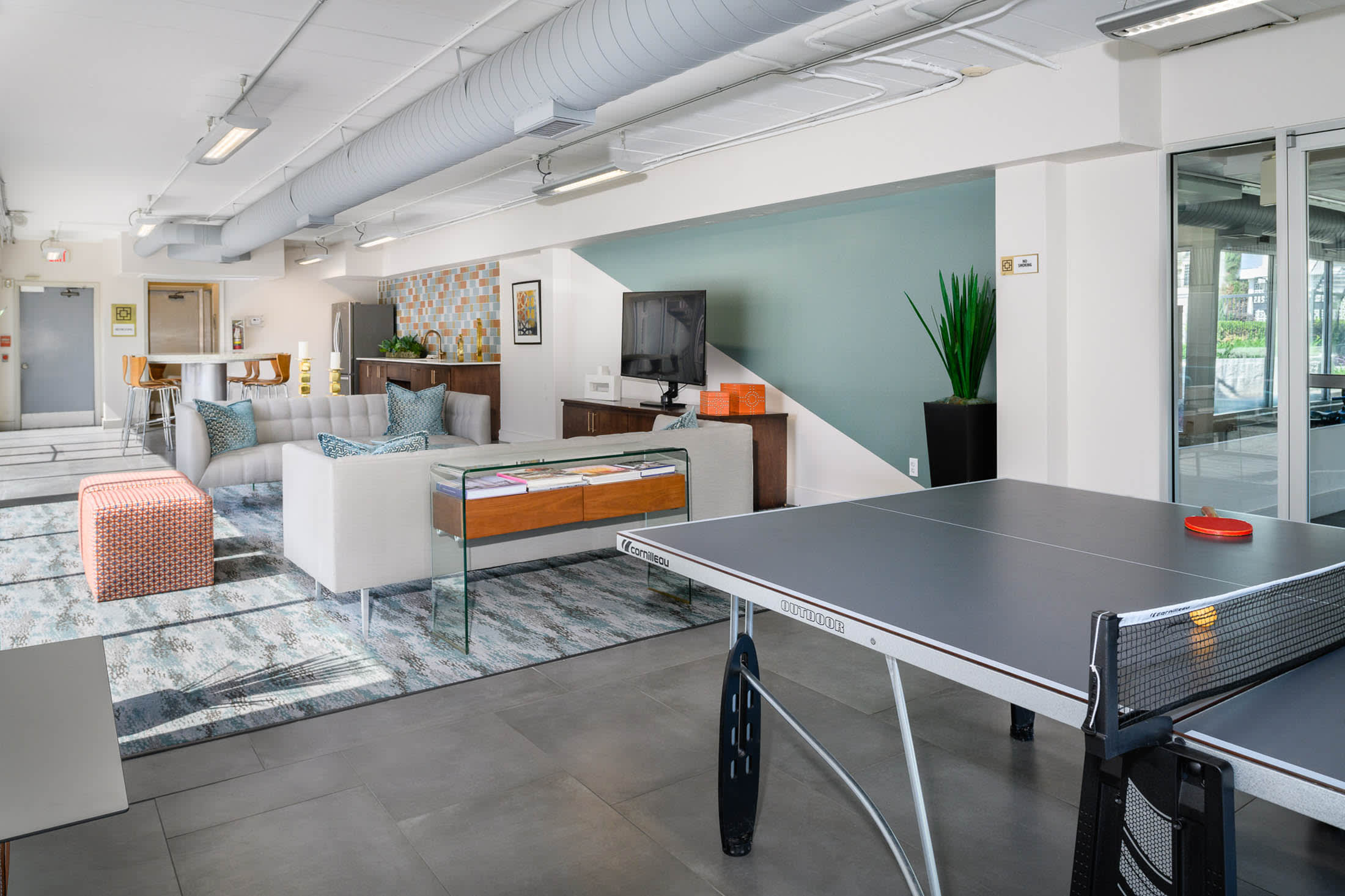 Clubhouse with ping pong
