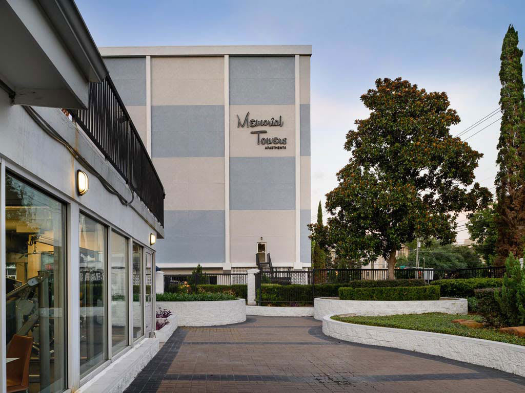 Fitness center on the courtyard