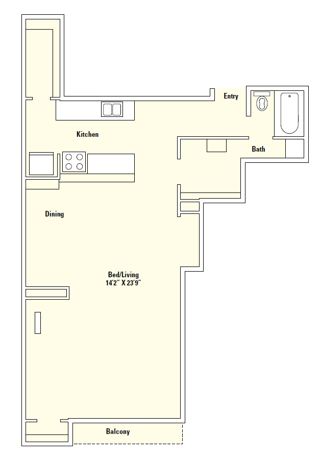 E2 studio floor plan drawing